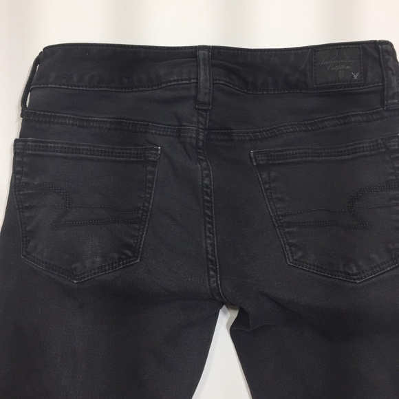 𝅺aeo dark grey wash skinny kick jeans - Picture 6 of 9